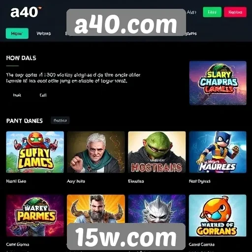 a40.com apresenta novos jogos para diferentes estilos de jogador